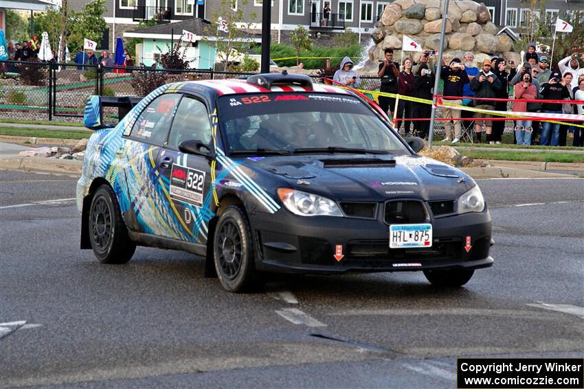 Matt James / Jackie James Subaru Impreza on SS20, Sanford Center.