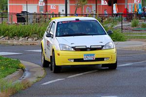 Drake Willis / Jacob Kohler Ford Focus ZX3 on SS20, Sanford Center.