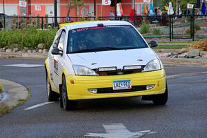 Drake Willis / Jacob Kohler Ford Focus ZX3 on SS20, Sanford Center.
