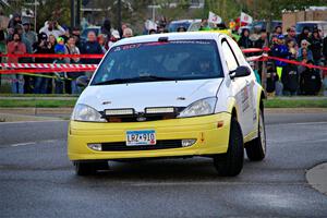 Drake Willis / Jacob Kohler Ford Focus ZX3 on SS20, Sanford Center.