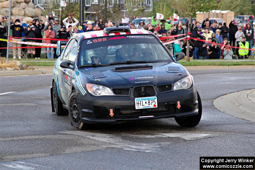 Matt James / Jackie James Subaru Impreza on SS20, Sanford Center.
