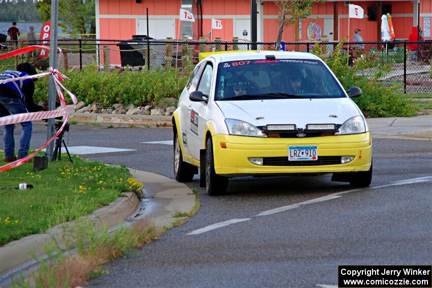 Drake Willis / Jacob Kohler Ford Focus ZX3 on SS20, Sanford Center.