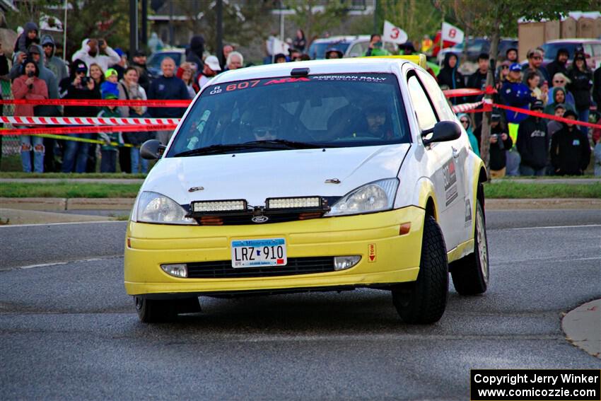 Drake Willis / Jacob Kohler Ford Focus ZX3 on SS20, Sanford Center.