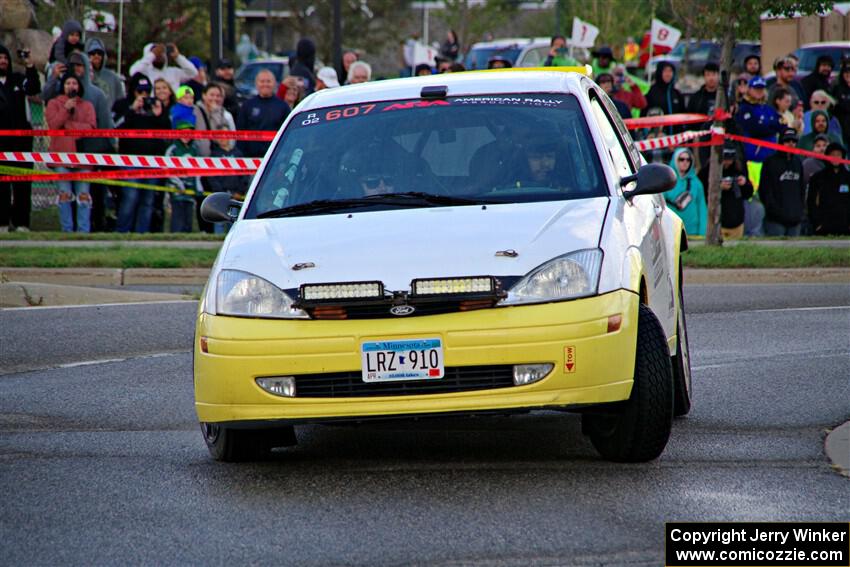 Drake Willis / Jacob Kohler Ford Focus ZX3 on SS20, Sanford Center.