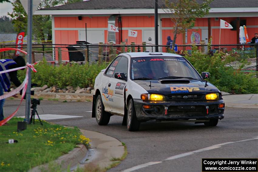 Jack Nelson / Isaac Zink Subaru Impreza on SS20, Sanford Center.
