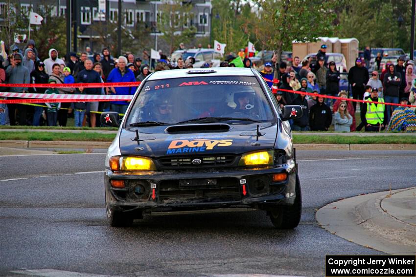 Jack Nelson / Isaac Zink Subaru Impreza on SS20, Sanford Center.