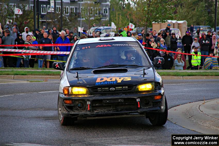 Jack Nelson / Isaac Zink Subaru Impreza on SS20, Sanford Center.