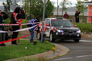 Scott Crouch / Elizabeth Crouch Subaru WRX on SS20, Sanford Center.