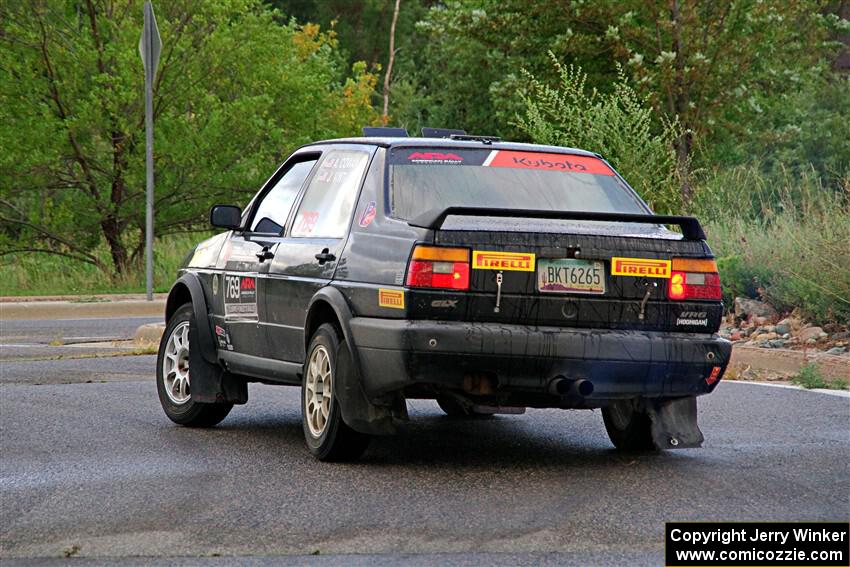 Andy Cowan / John Vinti VW Jetta VR6 on SS20, Sanford Center.