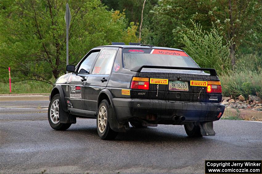 Andy Cowan / John Vinti VW Jetta VR6 on SS20, Sanford Center.