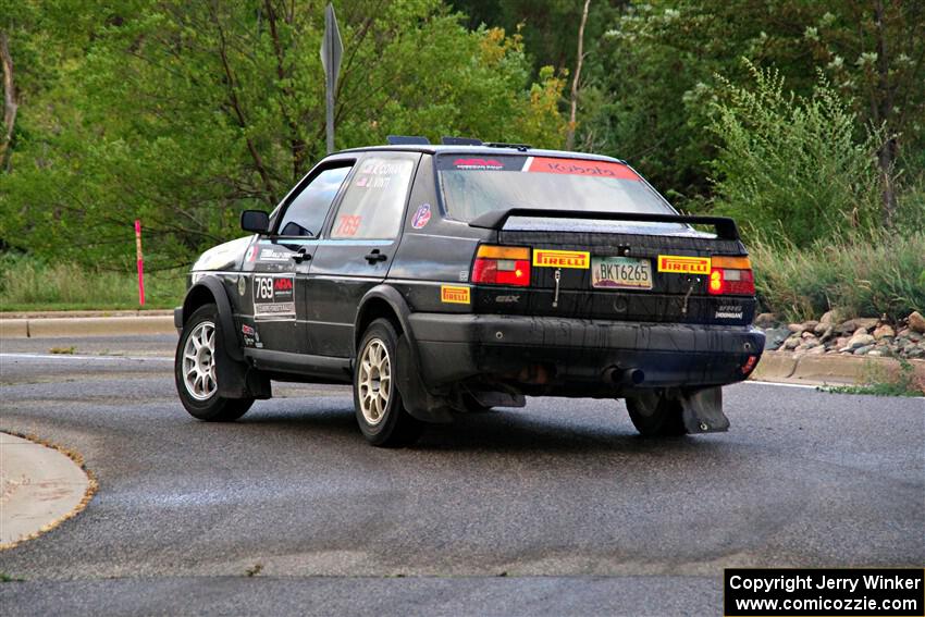 Andy Cowan / John Vinti VW Jetta VR6 on SS20, Sanford Center.