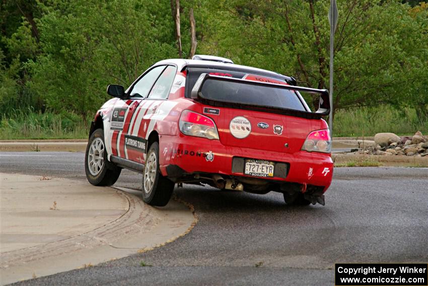 Scott Crouch / Elizabeth Crouch Subaru WRX on SS20, Sanford Center.