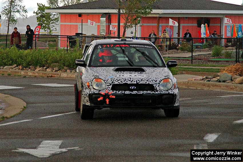 Peter Farrow / Jackson Sedivy Subaru WRX on SS20, Sanford Center.
