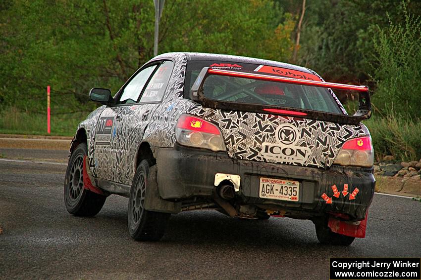 Peter Farrow / Jackson Sedivy Subaru WRX on SS20, Sanford Center.