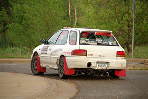 Aidan Hicks / John Hicks Subaru Impreza Wagon on SS20, Sanford Center.