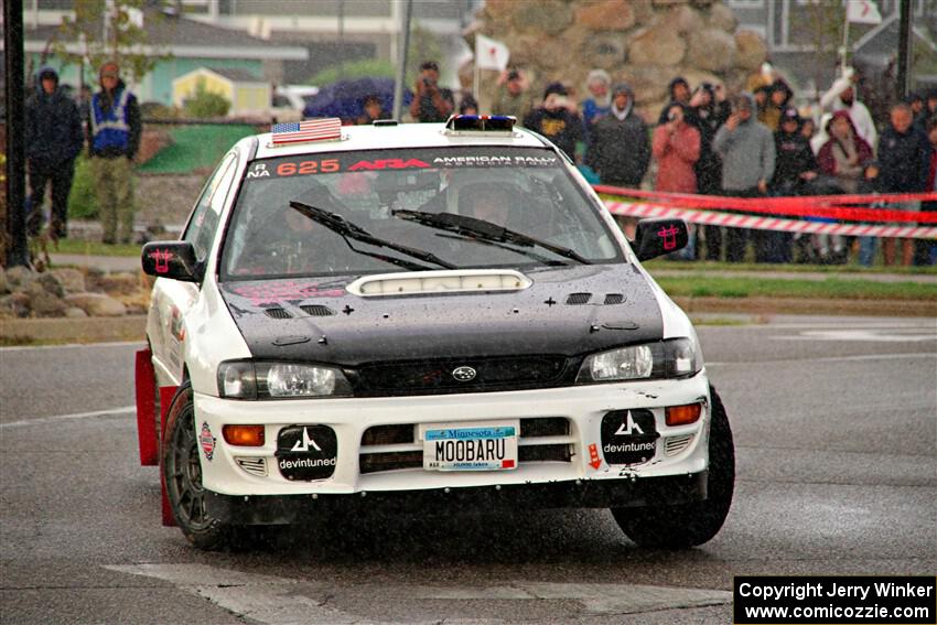 Aidan Hicks / John Hicks Subaru Impreza Wagon on SS20, Sanford Center.