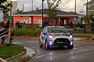 Mark Tabor / Kathryn Hansen Ford Fiesta ST on SS20, Sanford Center.