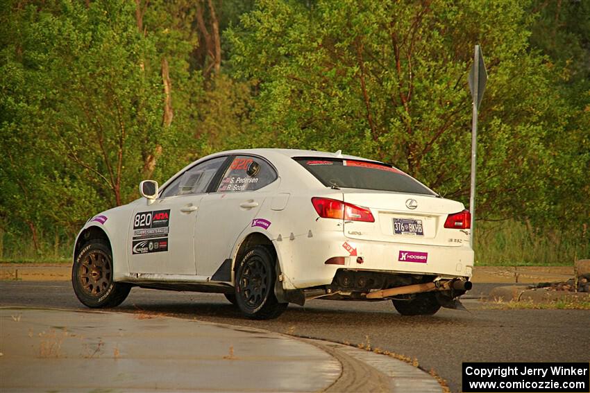 Scott Pedersen / Ryan Scott Lexus IS250 on SS20, Sanford Center.
