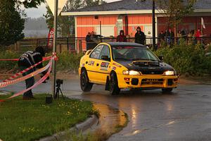 Steve Gingras / Katie Gingras Subaru Impreza on SS20, Sanford Center.
