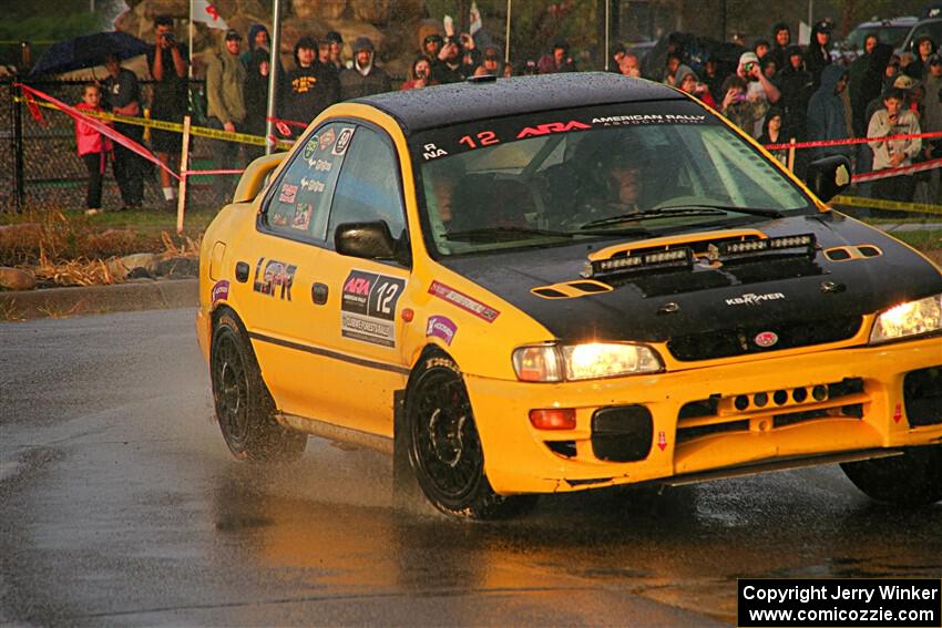 Steve Gingras / Katie Gingras Subaru Impreza on SS20, Sanford Center.