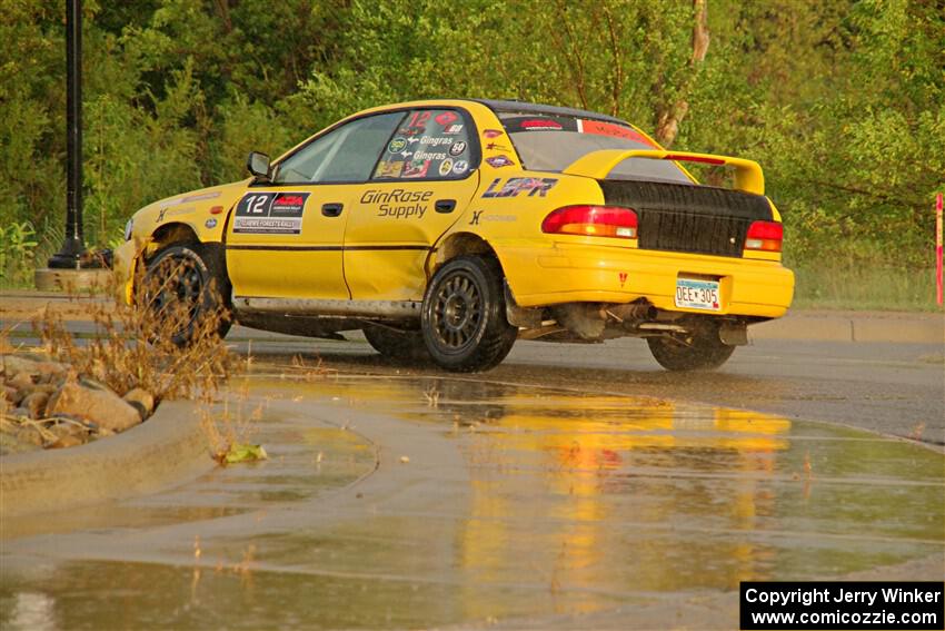Steve Gingras / Katie Gingras Subaru Impreza on SS20, Sanford Center.