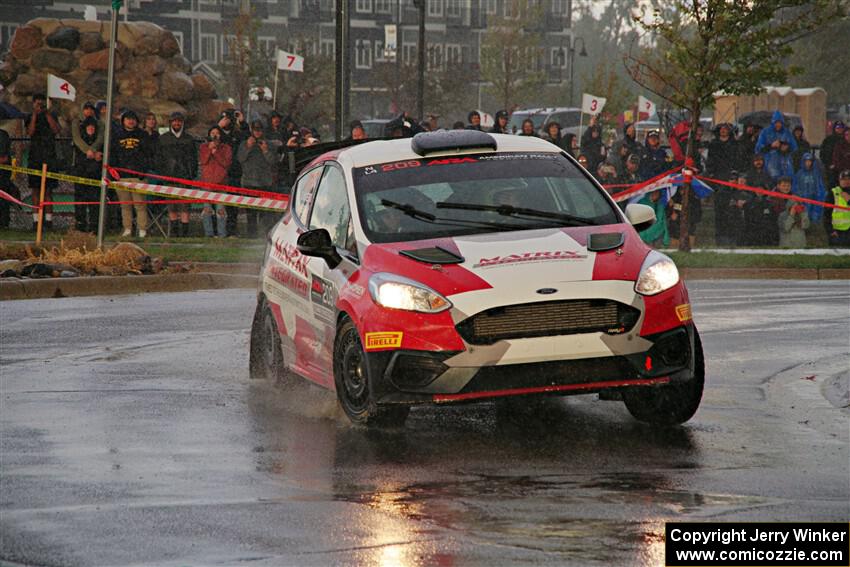 Madelyn Tabor / Sophia McKee Ford Fiesta Rally3 on SS20, Sanford Center.