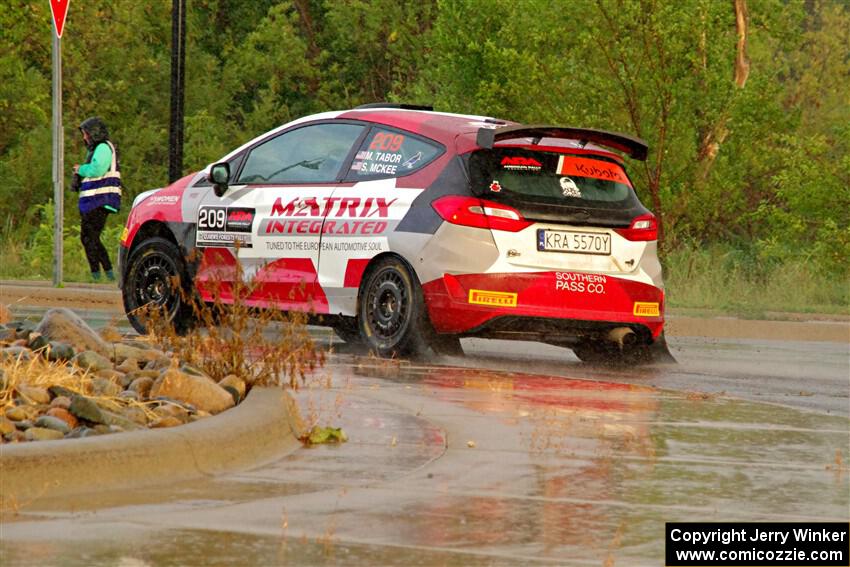 Madelyn Tabor / Sophia McKee Ford Fiesta Rally3 on SS20, Sanford Center.