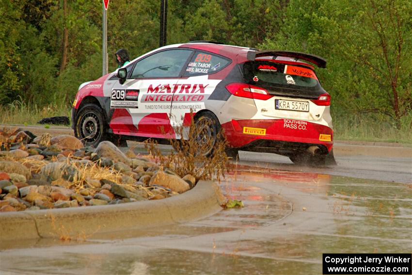 Madelyn Tabor / Sophia McKee Ford Fiesta Rally3 on SS20, Sanford Center.