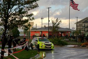 Vincent Trudel / Glen Ray Subaru WRX STi on SS20, Sanford Center.