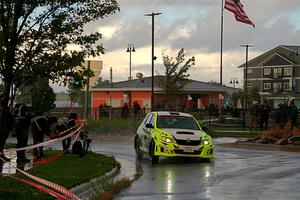 Vincent Trudel / Glen Ray Subaru WRX STi on SS20, Sanford Center.