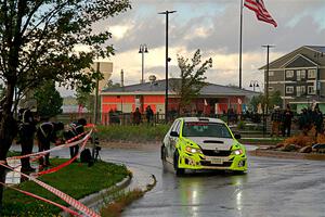 Vincent Trudel / Glen Ray Subaru WRX STi on SS20, Sanford Center.