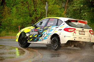 Vincent Trudel / Glen Ray Subaru WRX STi on SS20, Sanford Center.