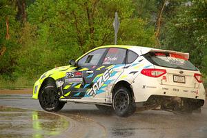 Vincent Trudel / Glen Ray Subaru WRX STi on SS20, Sanford Center.