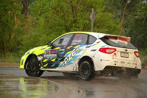 Vincent Trudel / Glen Ray Subaru WRX STi on SS20, Sanford Center.