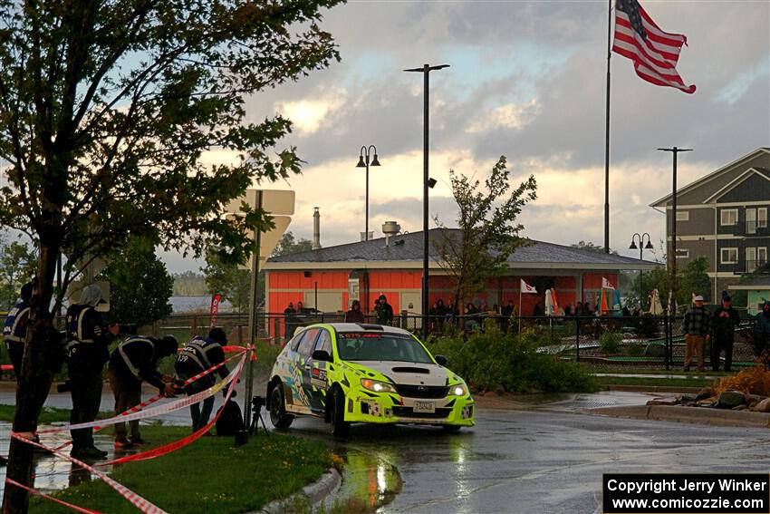 Vincent Trudel / Glen Ray Subaru WRX STi on SS20, Sanford Center.