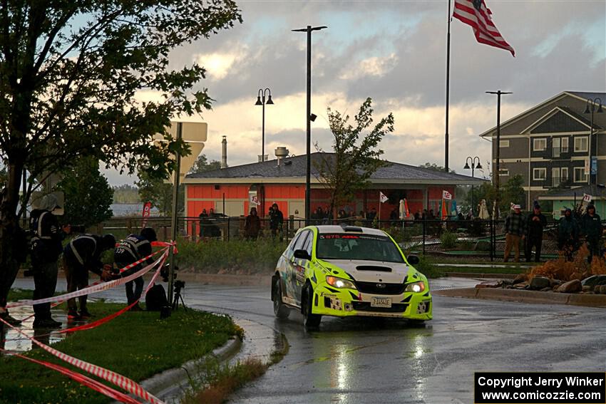 Vincent Trudel / Glen Ray Subaru WRX STi on SS20, Sanford Center.
