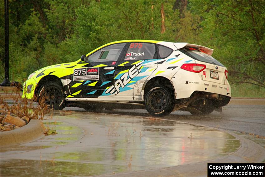 Vincent Trudel / Glen Ray Subaru WRX STi on SS20, Sanford Center.