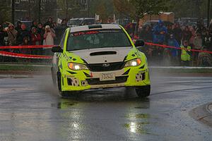Vincent Trudel / Glen Ray Subaru WRX STi on SS20, Sanford Center.