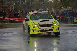 Vincent Trudel / Glen Ray Subaru WRX STi on SS20, Sanford Center.