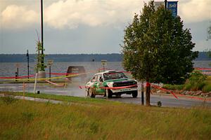 Seamus Burke / Gary McElhinney Ford Escort Mk II on SS20, Sanford Center.