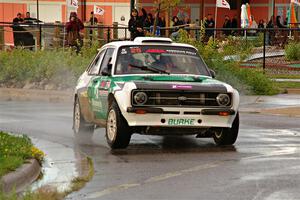 Seamus Burke / Gary McElhinney Ford Escort Mk II on SS20, Sanford Center.