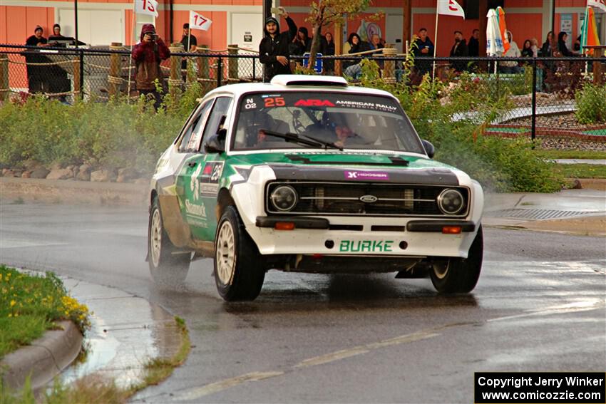 Seamus Burke / Gary McElhinney Ford Escort Mk II on SS20, Sanford Center.
