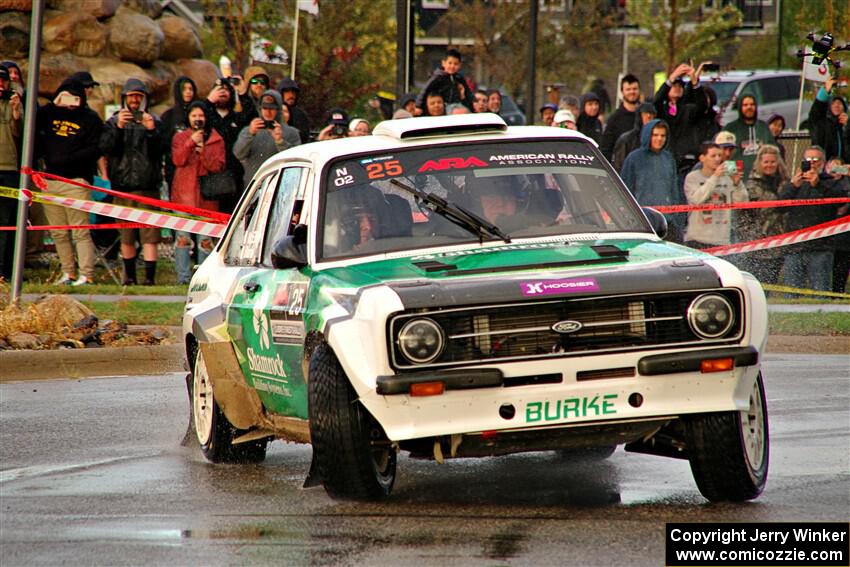 Seamus Burke / Gary McElhinney Ford Escort Mk II on SS20, Sanford Center.
