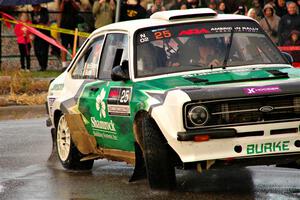 Seamus Burke / Gary McElhinney Ford Escort Mk II on SS20, Sanford Center.