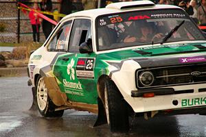 Seamus Burke / Gary McElhinney Ford Escort Mk II on SS20, Sanford Center.
