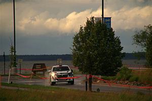 Sean Donnelly / Zach Pfeil Peugeot 208 Rally4 on SS20, Sanford Center.