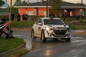 Sean Donnelly / Zach Pfeil Peugeot 208 Rally4 on SS20, Sanford Center.