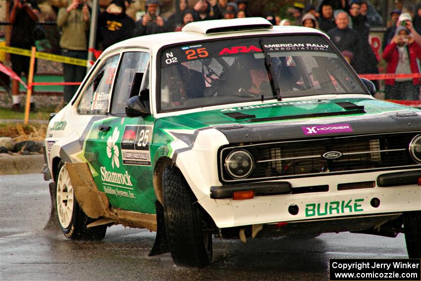 Seamus Burke / Gary McElhinney Ford Escort Mk II on SS20, Sanford Center.