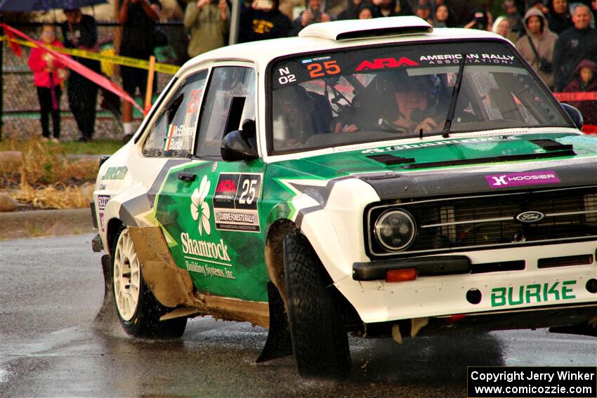 Seamus Burke / Gary McElhinney Ford Escort Mk II on SS20, Sanford Center.