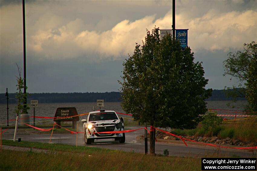 Sean Donnelly / Zach Pfeil Peugeot 208 Rally4 on SS20, Sanford Center.